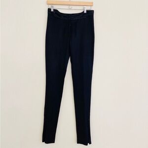 Stella McCartney Black Skinny Pants Side Ankle Zippers SZ 0-2